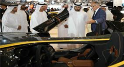 حمدان بن محمد آل مكتوم يفتتح معرض دبي الدولي للسيارات
